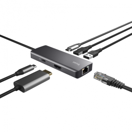 HUB USB Trust Trust DALYX 6-IN-1 MULTIPORT ADAPTER 24968timbru verde 08 lei)