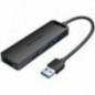 HUB USB Vention- porturi: 4 x USB 32 gen 1- micro USBM)- conectare prin USB 32 gen 1- rata transfer 5 Gbps- ABS- cablu 015m negr