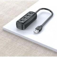 HUB USB Vention- porturi: 4 x USB 20- conectare prin USB 20T)- rata transfer 480 Mbps- ABS- cablu 015m- negru- VAS-J43-B015timbr