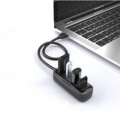 HUB USB Vention- porturi: 4 x USB 20- conectare prin USB 20T)- rata transfer 480 Mbps- ABS- cablu 05m- negru- VAS-J43-B050timbru