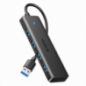 HUB extern Ugreen- CM219 porturi USB: USB 30 x 4- conectare prin USB 30- aluminiu- lungime 15 cm- gri- 25851timbru verde 08 lei)