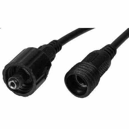 Cablu alimentare c.c. jack mama/tata 2.1x5.5x10 mm - fir cositorit - 20 cm