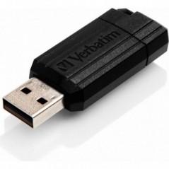 MEMORIE USB VERBATIM PINSTRIPE 32GB- USB 20- NEGRU 49064TIMBRU VERDE 003 LEI)