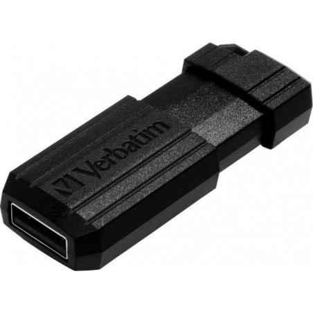 MEMORIE USB VERBATIM PINSTRIPE 64GB USB 20 NEGRU 49065TIMBRU VERDE 003 LEI)