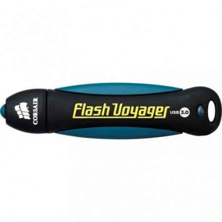 MEMORIE USB 30 CORSAIR 64 GB- cu capac- carcasa cauciuc- negru / albastru- CMFVY3A-64GBtimbru verde 003 lei)