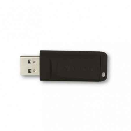MEMORIE USB VERBATIM SLIDER- USB 20- 128GB BLK- 49328timbru verde 003 lei)