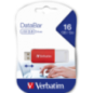 MEMORIE USB VERBATIM DATABAR 16GB USB 20 ROSU 49453TIMBRU VERDE 003 LEI)