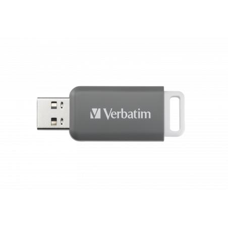 MEMORIE USB VERBATIM DATABAR 128GB USB 20- GRI 49456TIMBRU VERDE 003 LEI)