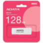 MEMORIE USB 32 ADATA 128 GB- protectie slide laterala- carcasa plastic- alb- UC310-128G-RWHtimbru verde 003 lei)