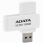 MEMORIE USB 32 ADATA 128 GB- protectie slide laterala- carcasa plastic- alb- UC310-128G-RWHtimbru verde 003 lei)