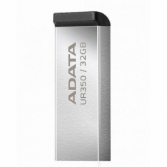 MEMORIE USB 32 ADATA 32 GB- carcasa metalica- gri- UR350-32G-RSR/BKtimbru verde 003 lei)