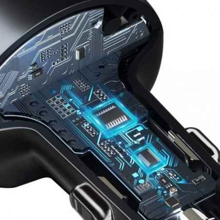 MODULATOR AUTO FM Baseus Enjoy-BT 50- 2xUSB 5V/34A max- 12V-24V-frecv FM: 87-5-1080MHZ- MP3/WAV/FLAC/APE/WMA- answer/reject/hang