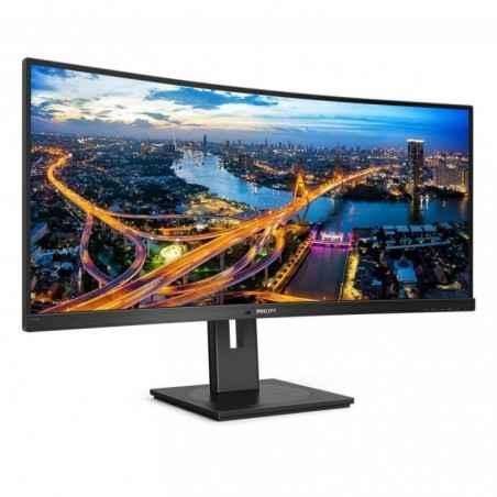 MONITOR PHILIPS 34- multimedia- SVA- UWQHD3440 x 1440)- Wide- curbat- 300 cd/mp- 5 ms- HDMI- DisplayPort- 346B1C/00timbru verde