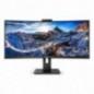 MONITOR PHILIPS 34- multimedia- VA- UWQHD3440 x 1440)- Wide- curbat- 500 cd/mp- 4 ms- HDMI- DisplayPort- 346P1CRH/00timbru verde