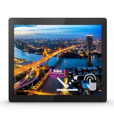 MONITOR Philips 15 inch- home - office- WLED-1024 x 768 )- patrat- 450 cd/mp- 4 ms- VGA - HDMI - Display Port - DVI-D- 152B1TFL