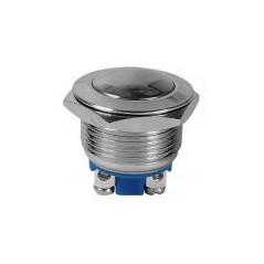 Buton metalic antivandalism fara retinere - 3A/250V - 25x23 mm