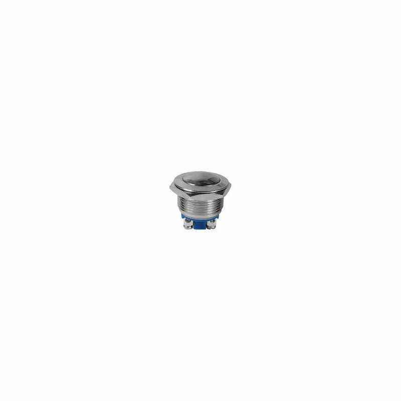 Buton metalic antivandalism fara retinere - 3A/250V - 22x23 mm