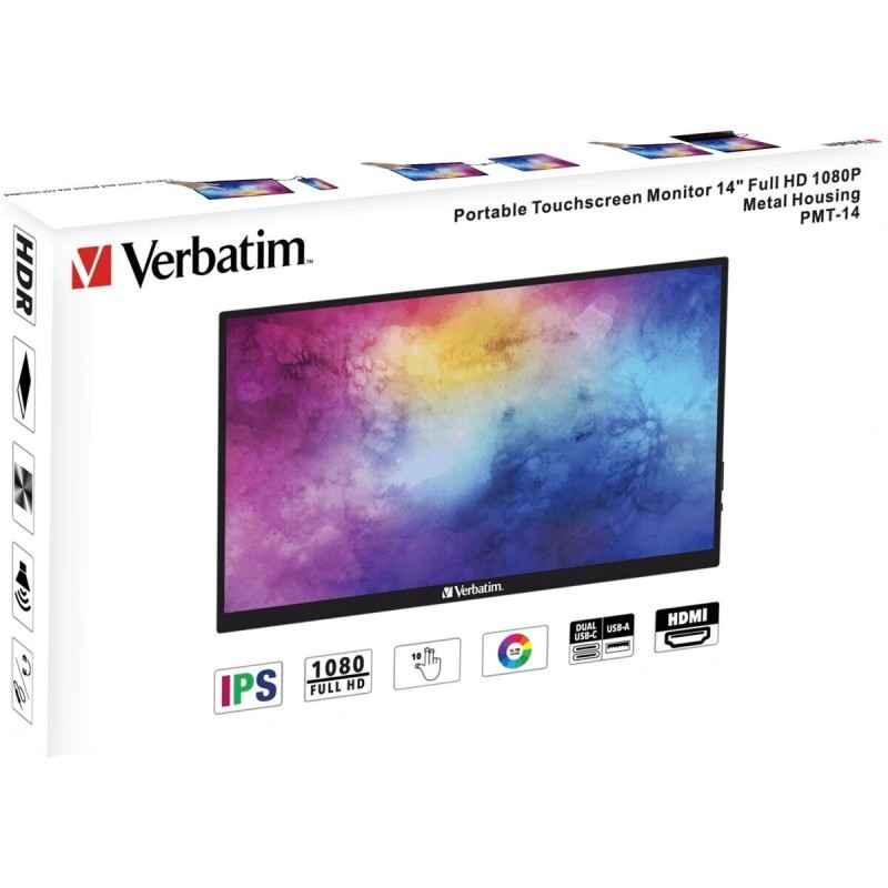 Monitor tactil portabil Verbatim 14 49591timbru verde 7 lei)