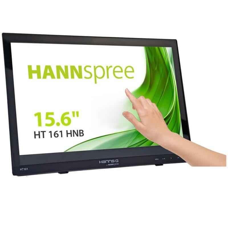 Hannspree- HT161HNB- Monitor- Touch- 156 Wide- 1366x768- 220cd/m?- 12 ms- 500:1 - HDMI & VGA- 1W x 2- Black HT161HNBtimbru ve
