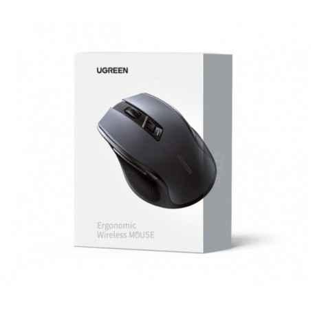 MOUSE Ugreen- MU006 PC sau NB- wireless 24GHz- optic- 3/1 butoane/scroll- 4000 dpi- negru 90545 - 6957303895458timbru verde 018