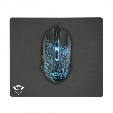 MOUSE Trust GAMING MOUSE & MOUSE PAD GXT 783 IZZA 22736timbru verde 018 lei)