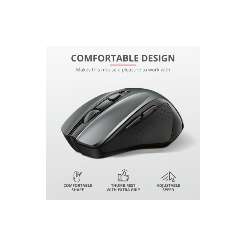 MOUSE Trust Nito Wireless Mouse - 5but Ergo- 2200dpi 24115timbru verde 018 lei)