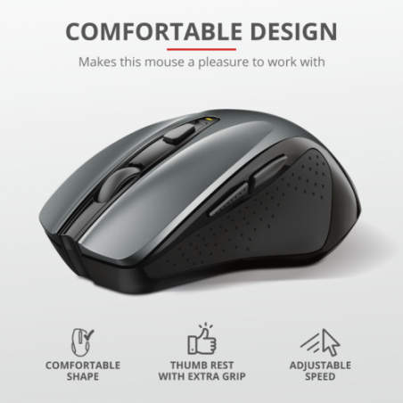 MOUSE Trust Nito Wireless Mouse - 5but Ergo- 2200dpi 24115timbru verde 018 lei)