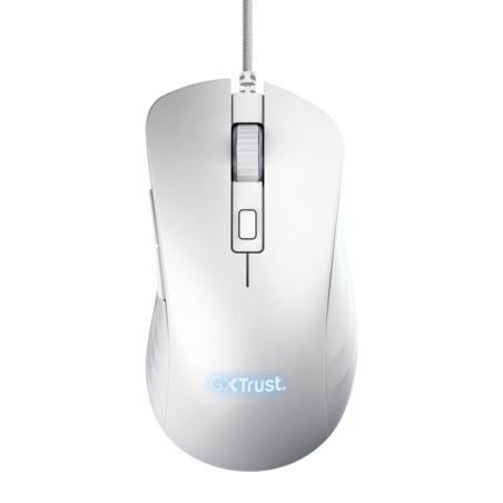 MOUSE Trust GXT924W YBAR 25600 DPI- alb TR-24891timbru verde 018 lei)