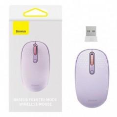 MOUSE Baseus PC sau NB wireless- 24GHz si Bluetooth- optic- 800/ 1200/1600 dpi-butoane/scroll 3/1- mov-B01055503513-00timbru ver