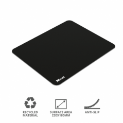 PAD Trust ECO MOUSE PAD 180 x 220 mm- Rubber Cotton- black 21051