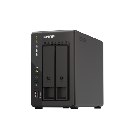 NAS QNAP 253E 2BAY 26GHZ TWR SATA TS-253E-8G-timbru verde 11 lei)
