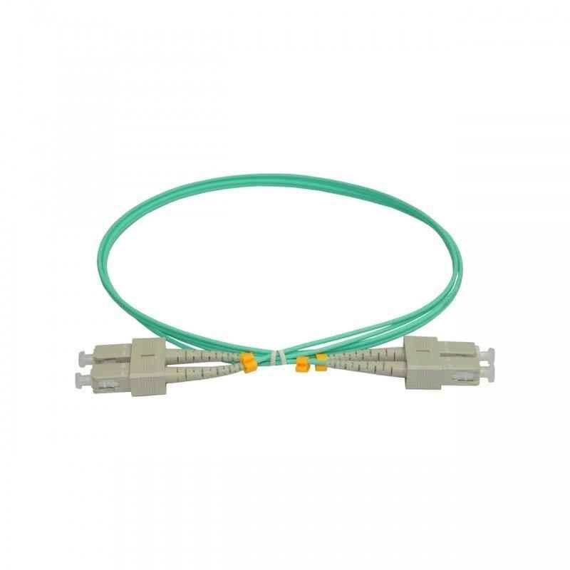 Patchcord FO SC/PC-SC/PC- MM OM3 50/125- manta LSZH 20mm- duplex 15m- SC-SC-MM3/DX-15timbru verde 08 lei)