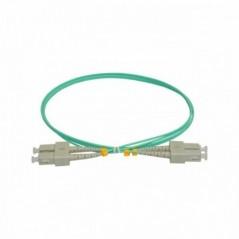 Patchcord FO SC/PC-SC/PC- MM OM3 50/125- manta LSZH 20mm- duplex 1m- SC-SC-MM3/DX-1timbru verde 008 lei)