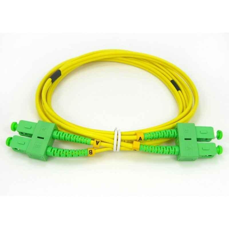 Patchcord SC/APC-SC/APC- SM 9/125- manta LSZH 30mm- duplex 3m- SC-SC-APC-SM/DX-3timbru verde 008 lei)