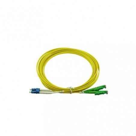 Patchcord FO E2000/APC-LC/PC- SM OS2 9/125- manta LSZH 30mm- duplex 3m E2000/APC-LC/PC-SM/DX-3timbru verde 008 lei)