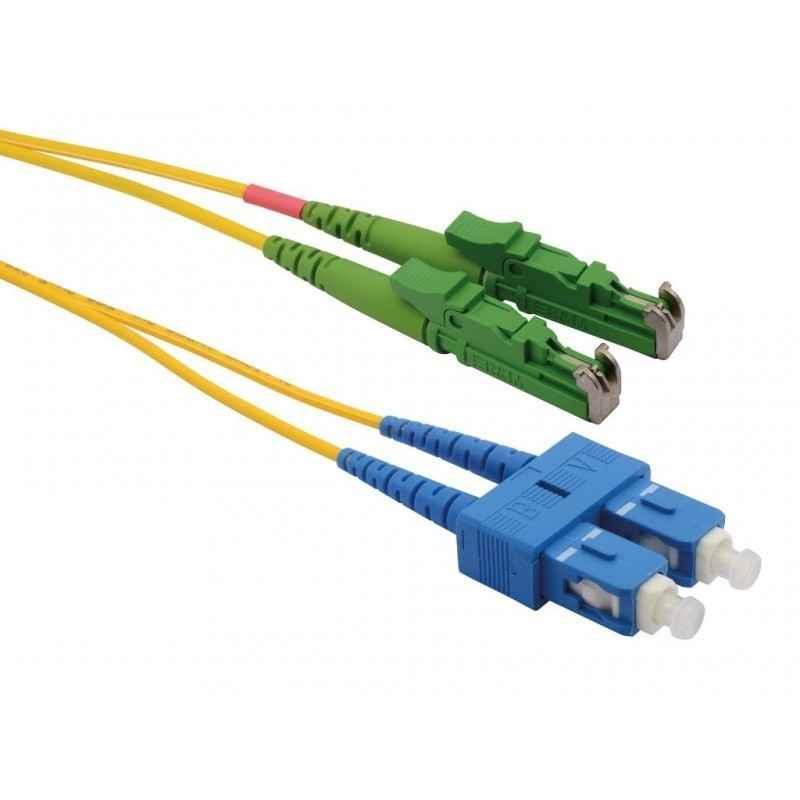 Patchcord FO E2000/APC-SC/PC- SM OS2 9/125- manta LSZH 30mm- duplex 3m E2000/APC-SC/PC-SM/DX-3timbru verde 008 lei)