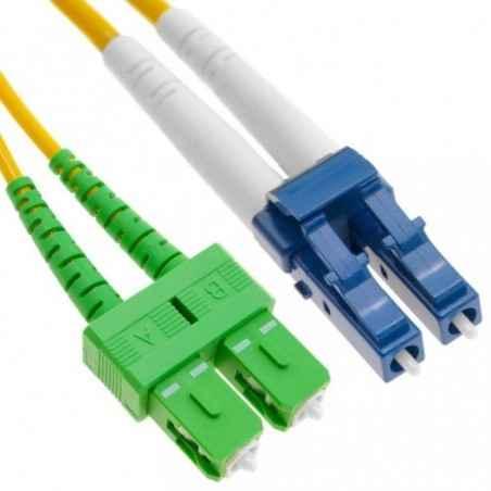 Patchcord FO SC/APC-LC/PC- SM OS2 9/125- manta LSZH 30mm- duplex 2m SC/APC-LC/PC-SM/DX-2timbru verde 008 lei)