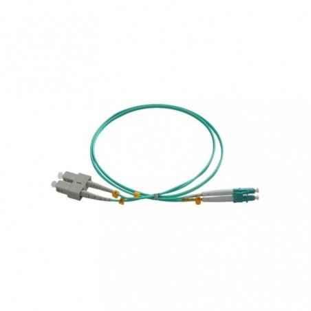 Patchcord FO SC/PC-LC/PC- MM OM3 50/125- manta LSZH 30mm- duplex 30m - EMTEX SC-LC-MM3/DX-30timbru verde 008 lei)