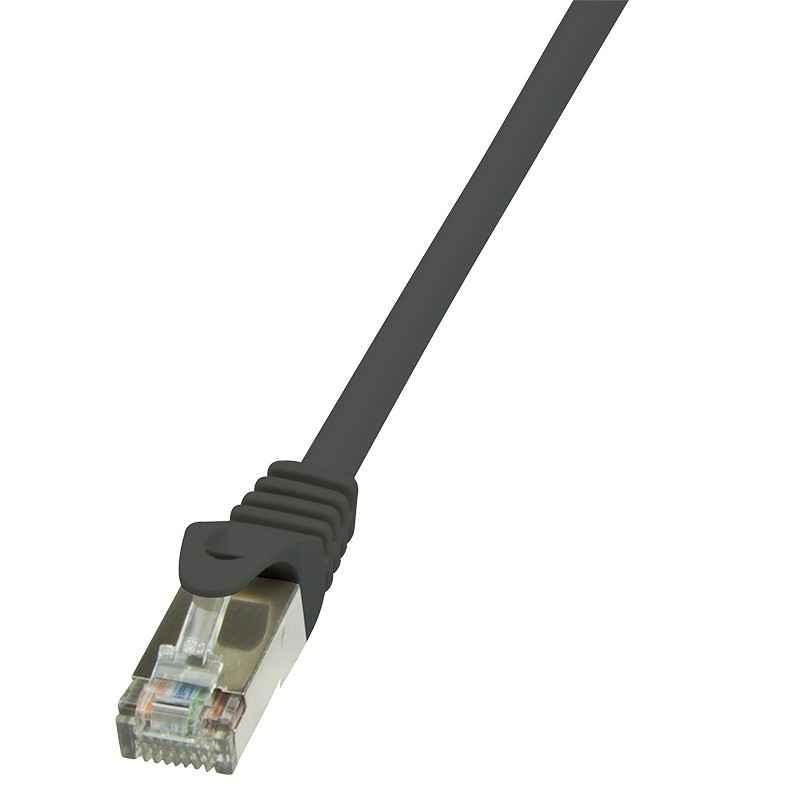 PATCH CORD FTP LOGILINK Cat5e- cupru-aluminiu- 025 m- negru- AWG26- ecranat CP1013Stimbru verde 008 lei)