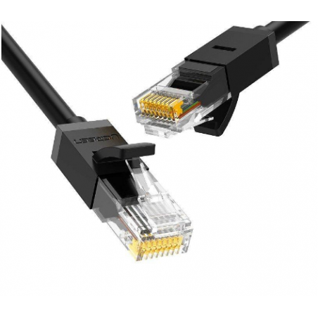 PATCH CORD UTP Ugreen Cat6- NW102 fire din cupru- viteza maxima 1 Gbps- 3m- negru 20161timbru verde 008 lei) - 6957303821617