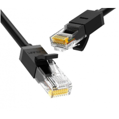 PATCH CORD UTP Ugreen Cat6- NW102 fire din cupru- viteza maxima 1 Gbps- 20m- negru 20166timbru verde 018 lei) - 6957303821662