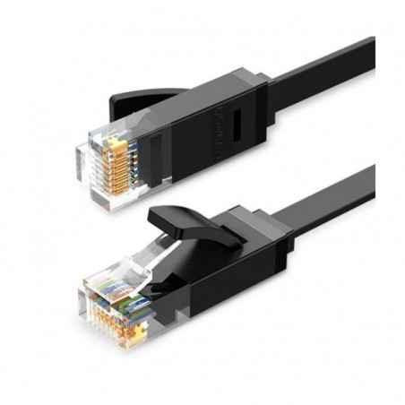 PATCH CORD UTP Ugreen Cat6- NW102 fire din cupru- flat cable- viteza maxima 1 Gbps- 1m- negru 50173timbru verde 018 lei) - 69573