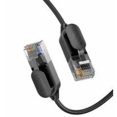 PATCH CORD UTP Ugreen Cat6A- NW122 fire din cupru- tiny cable- viteza maxima 10 Gbps- 1m- negru 70332timbru verde 018 lei) - 695