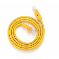 PATCH CORD UTP Ugreen Cat5e- NW103 fire din cupru- viteza maxima 100 Mbps- 2m- galben 11231timbru verde 008 lei) - 6957303882311