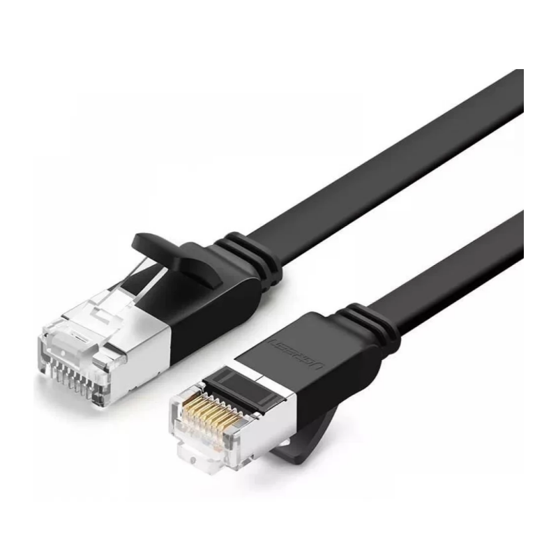 PATCH CORD UTP Ugreen Cat6- NW101 fire din cupru- viteza maxima 1 Gbps- 3m- negru 50186timbru verde 008 lei) - 6957303851867