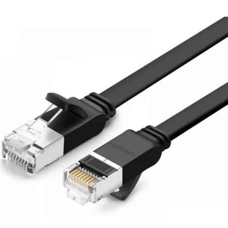 PATCH CORD UTP Ugreen Cat6- NW101 fire din cupru- viteza maxima 1 Gbps- 3m- negru 50186timbru verde 008 lei) - 6957303851867
