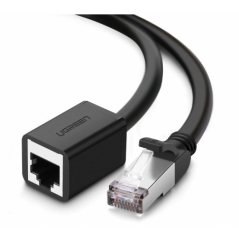 PATCH CORD F/UTP prelungitor Ugreen Cat6- NW112- fire din cupru- RJ-45T) la RJ-45M)- viteza maxima 1 Gbps- 2m- negru 11281timbru