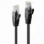 Cablu Lindy 1m Cat6 U/UTP- Black- LY-48077timbru verde 018 lei)