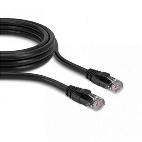 Cablu Lindy 1m Cat6 U/UTP- Black- LY-48077timbru verde 018 lei)