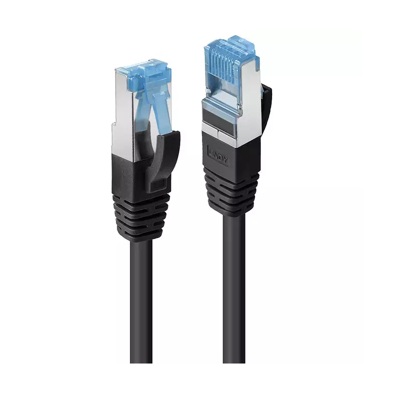 Cablu Lindy 1m Cat6A S/FTP LSZH- Black- LY-47177timbru verde 018 lei)